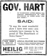 November 26, 1923 advertisement. 